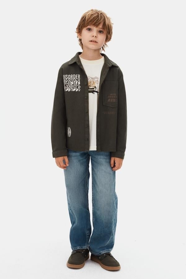 Nk Erkek Çocuk Planet Gömlek 8-14 Yaş Haki