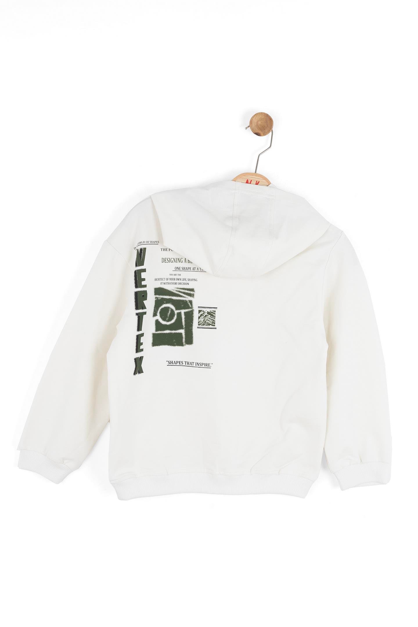 Nk Erkek Çocuk Power Sweatshirt 4-8 Yaş Ekru