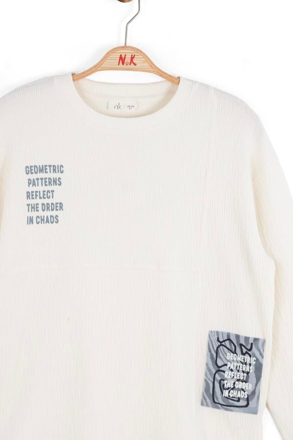 Nk Erkek Çocuk Reflect Sweatshirt 8-14 Yaş Ekru