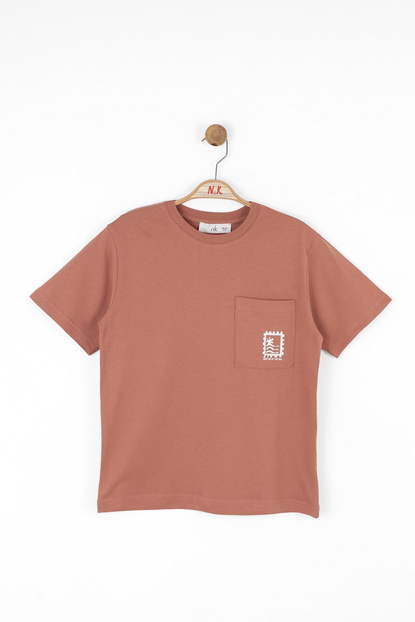 Nk Erkek Çocuk Rust Tshirt 8-14 Yaş Kiremit