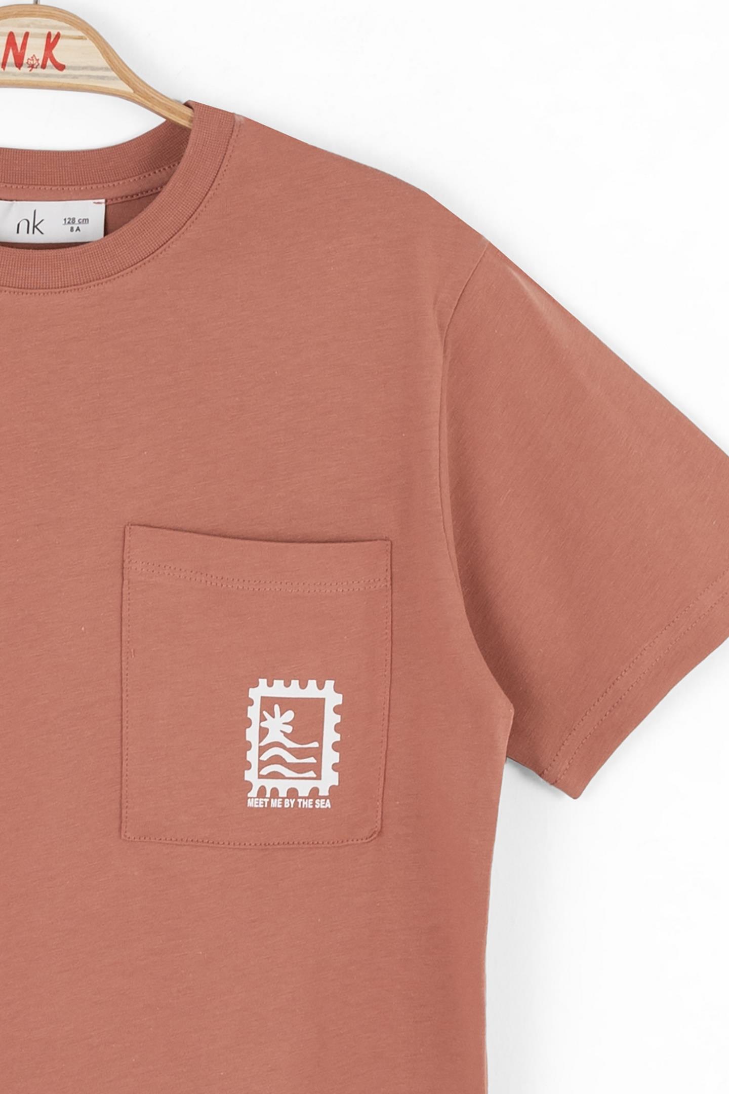 Nk Erkek Çocuk Rust Tshirt 8-14 Yaş Kiremit