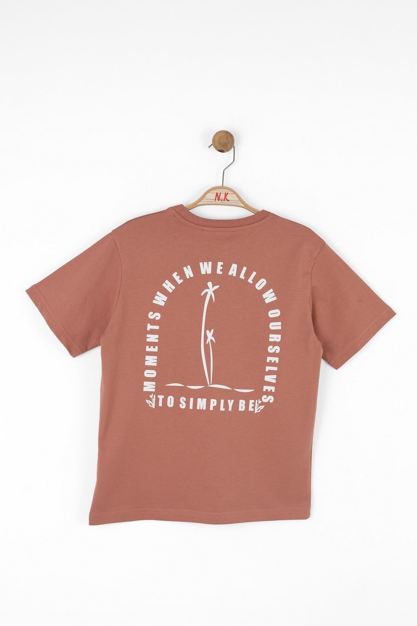 Nk Erkek Çocuk Rust Tshirt 8-14 Yaş Kiremit