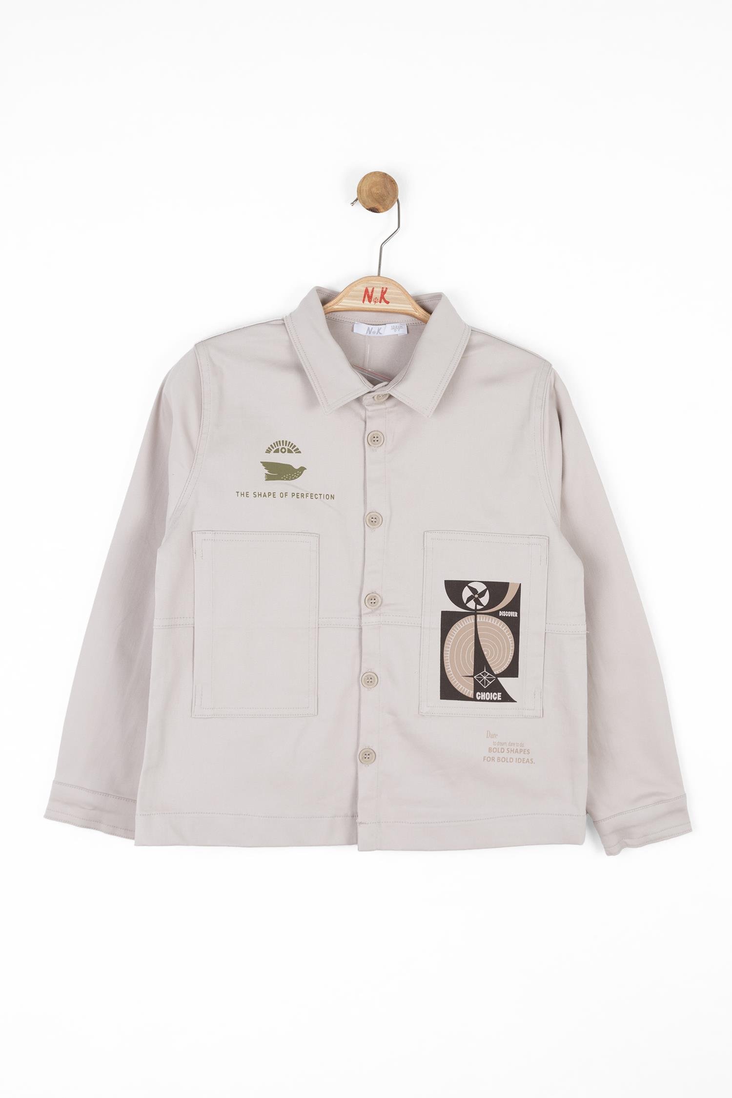 Nk Erkek Çocuk Sarmal Gömlek 8-14 Yaş KREM