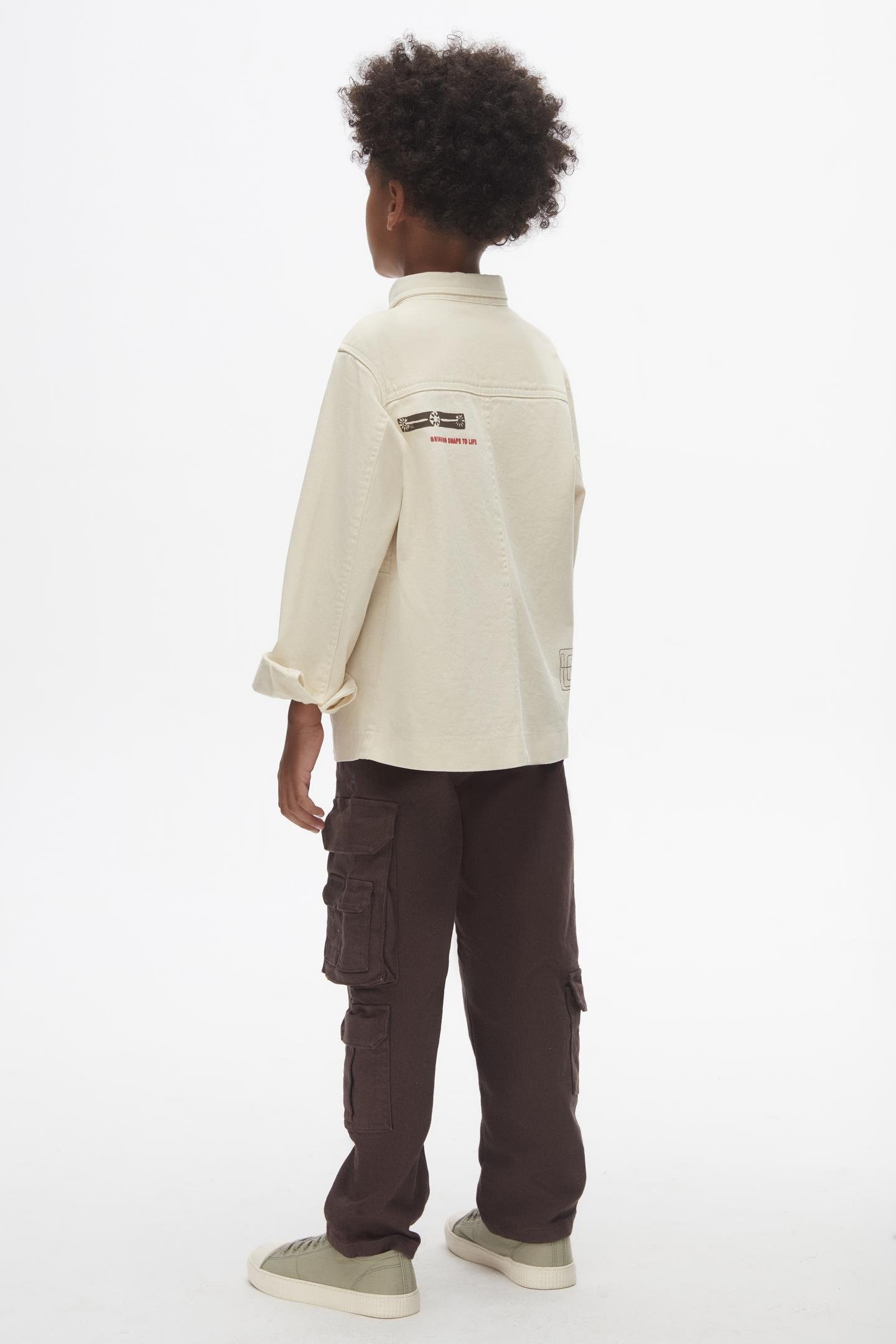 Nk Erkek Çocuk Sarmal Gömlek 8-14 Yaş KREM