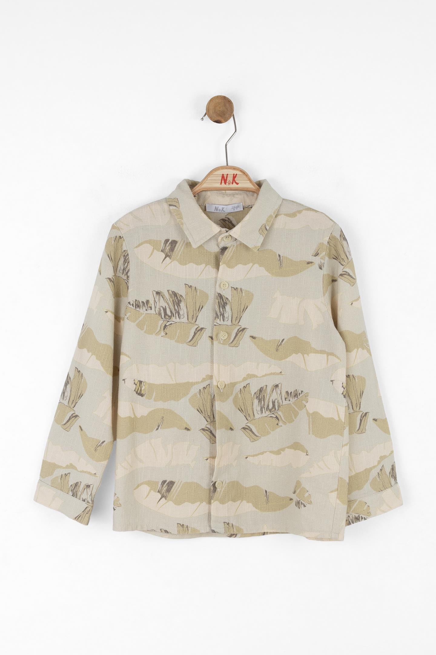 Nk Erkek Çocuk Soft Gömlek 4-8 Yaş Yeşil