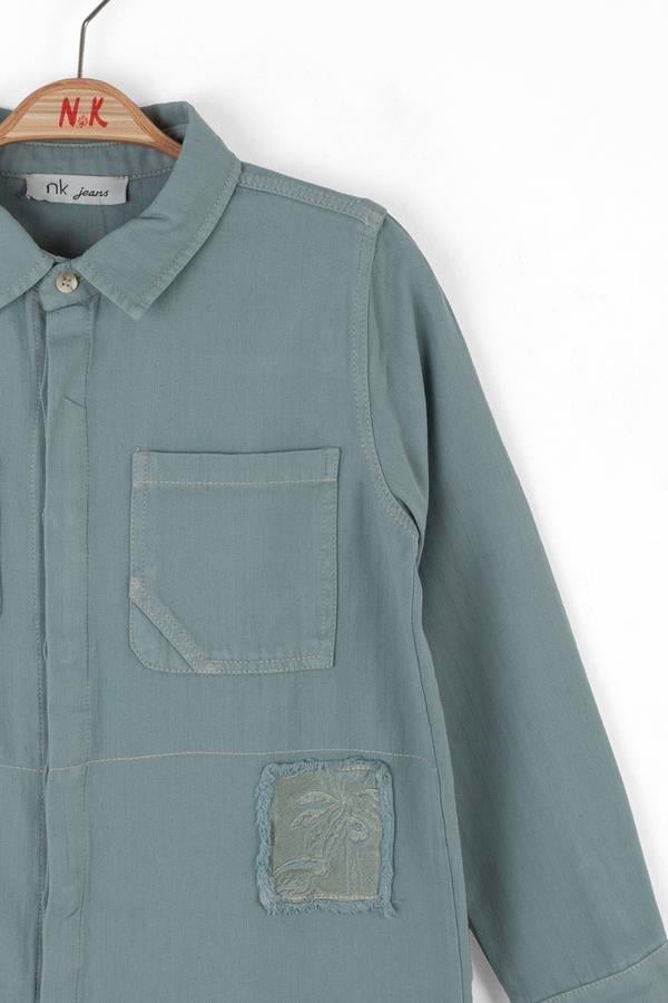 Nk Erkek Çocuk Star Gömlek 8-14 Yaş Mavi