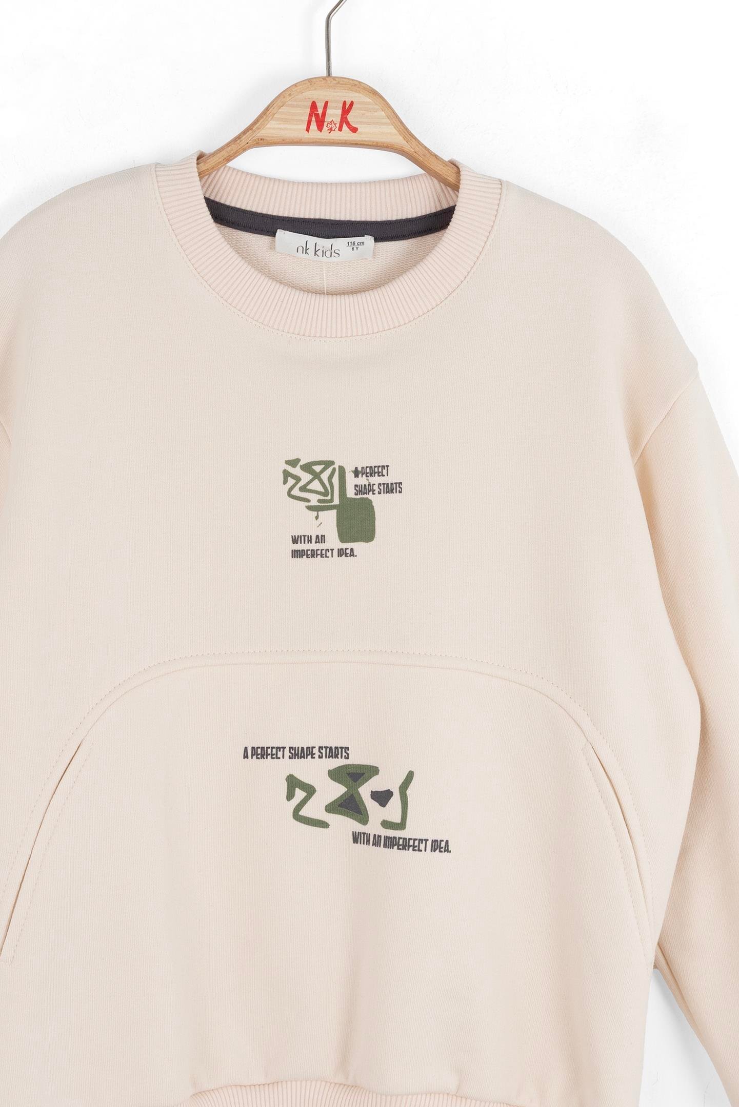 Nk Erkek Çocuk Start Sweatshirt 4-8 Yaş Krem