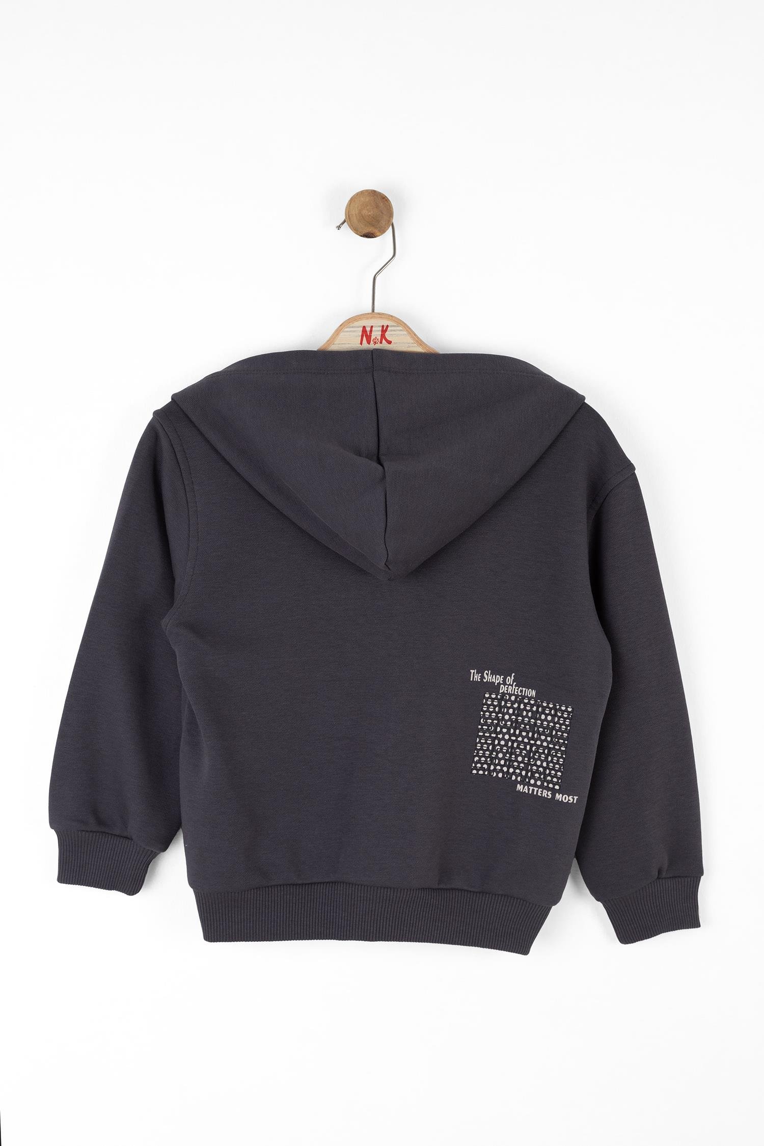 Nk Erkek Çocuk Steel Fermuarlı Hırka 4-8 Yaş ANTRASİT