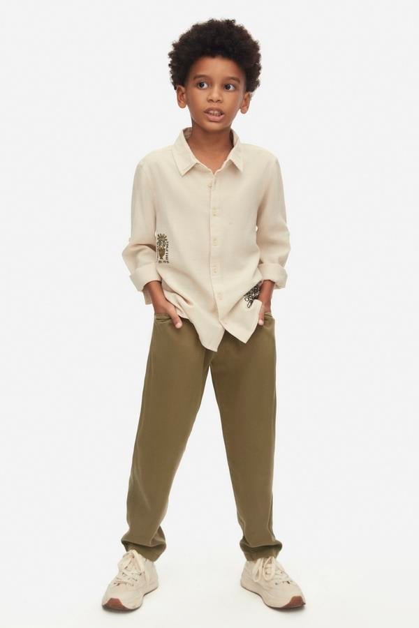 Nk Erkek Çocuk Stronger Gömlek 8-14 Yaş Krem