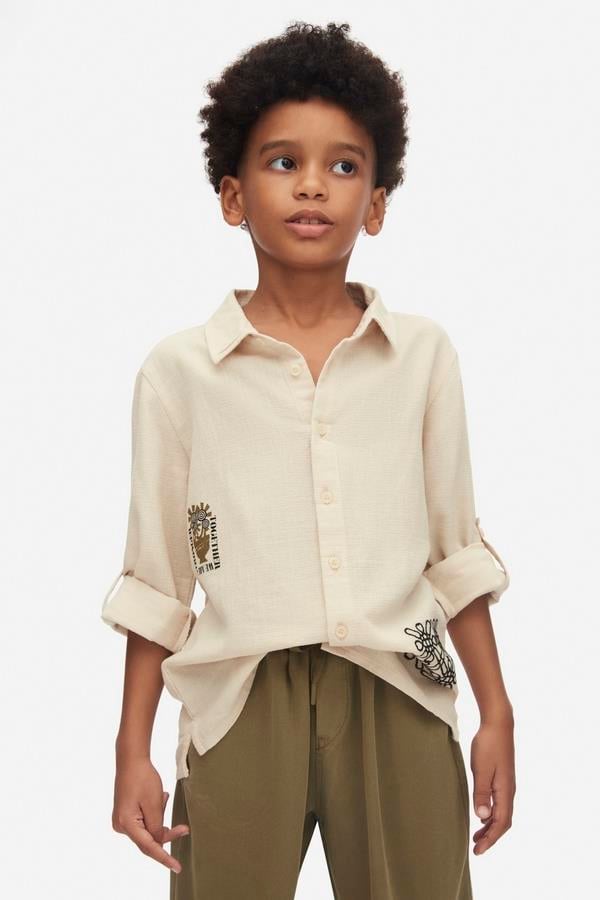 Nk Erkek Çocuk Stronger Gömlek 8-14 Yaş Krem