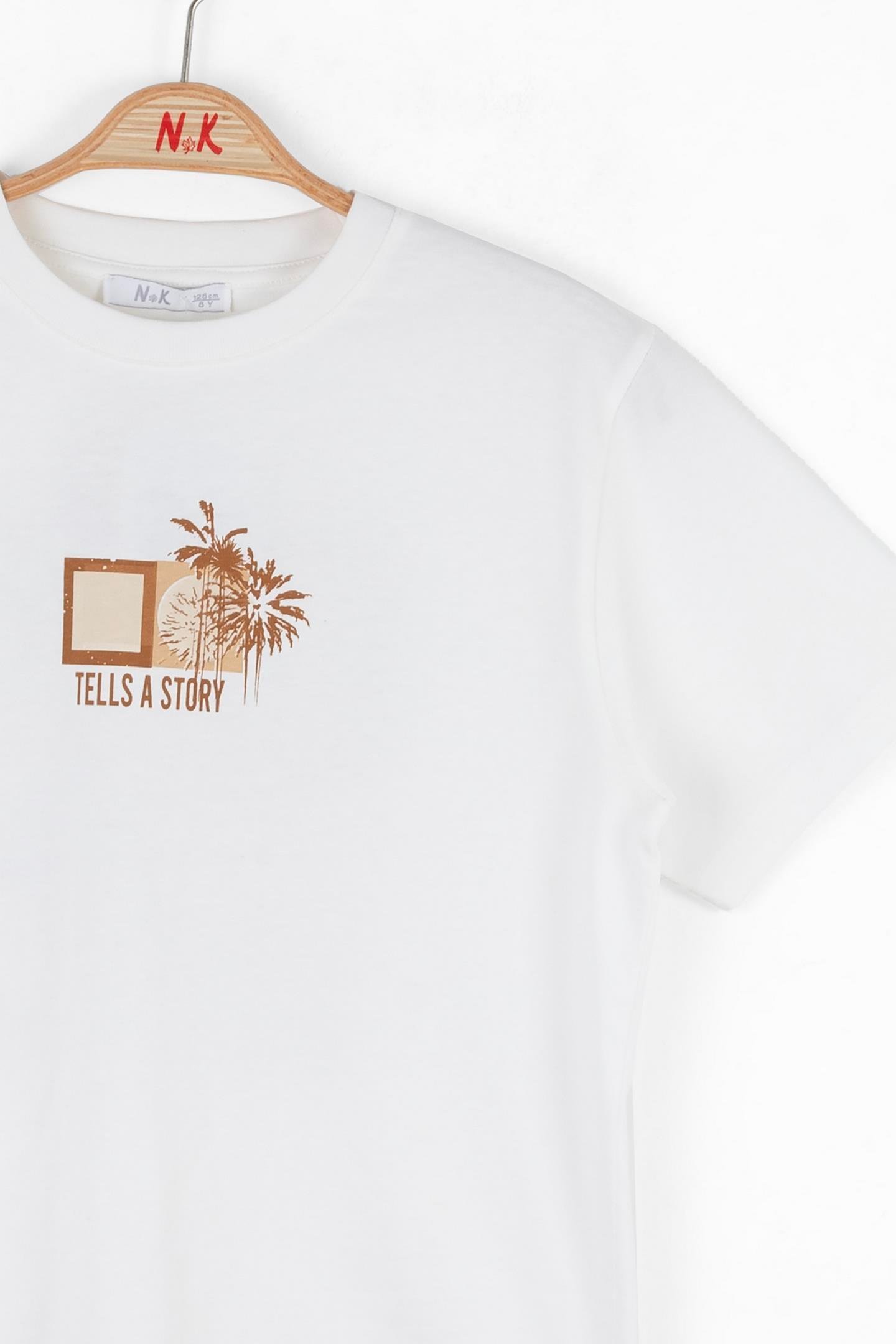 Nk Erkek Çocuk Tells Tshirt 8-14 Yaş Camel