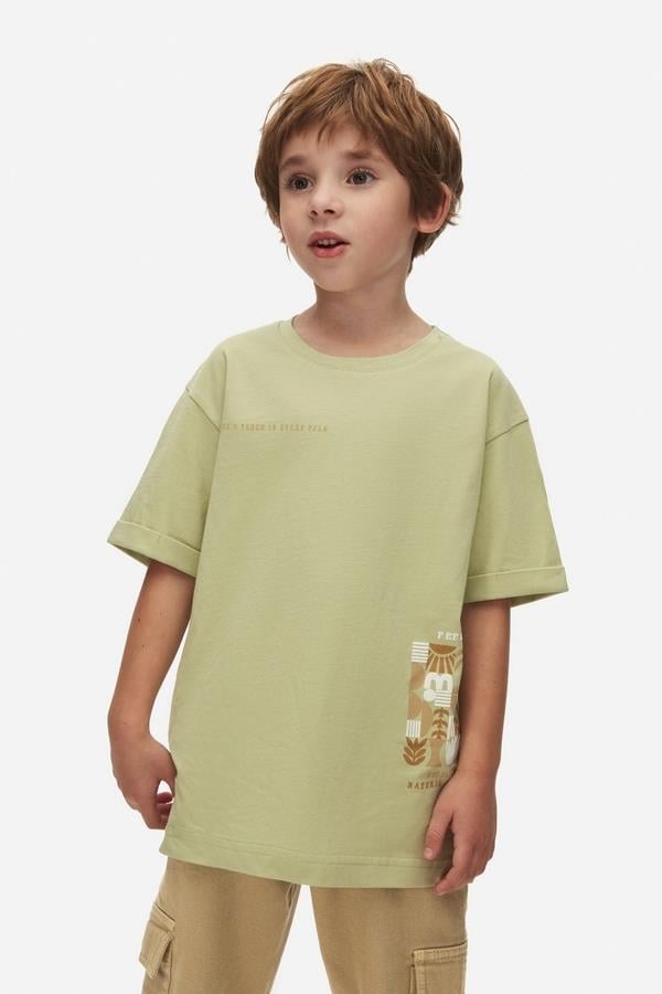 Nk Erkek Çocuk Touch Tshirt 4-8 Yaş Yeşil