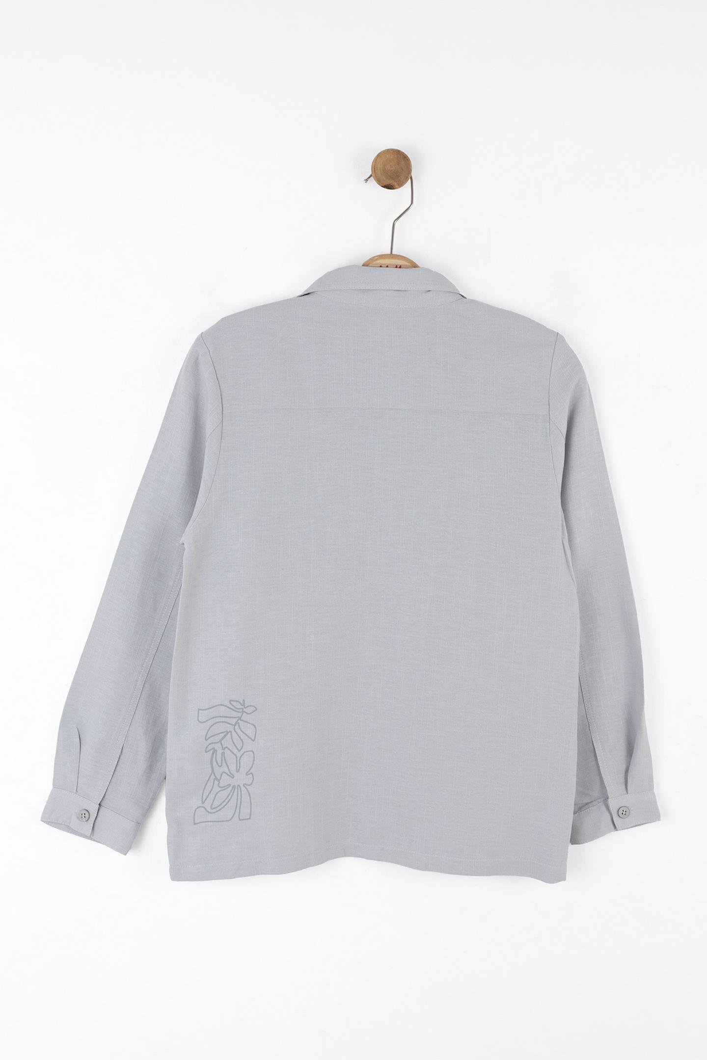 Nk Erkek Çocuk True Gömlek 8-14 Yaş Gri