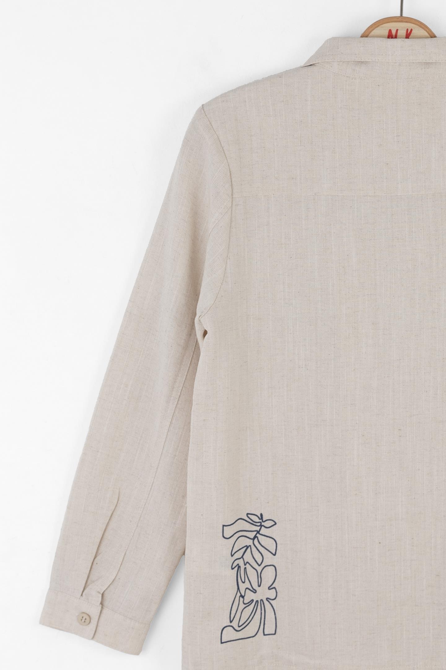 Nk Erkek Çocuk True Gömlek 8-14 Yaş Krem