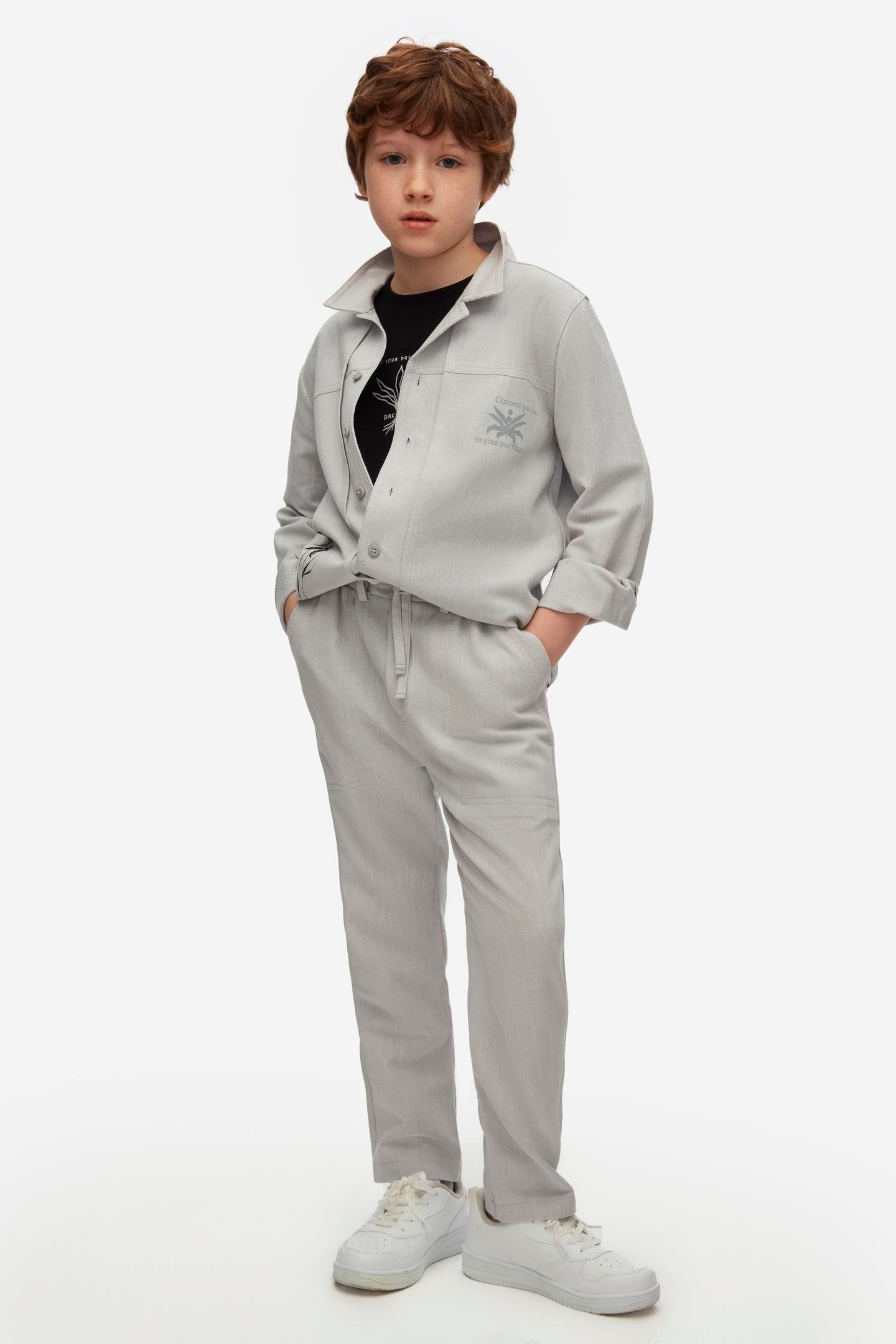 Nk Erkek Çocuk True Pantolon 8-14Yaş Gri