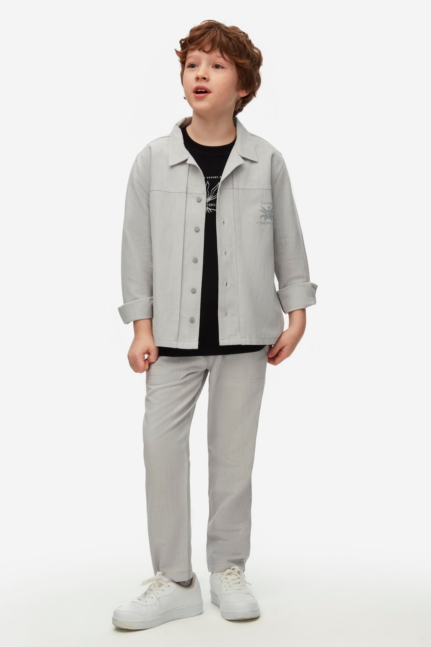 Nk Erkek Çocuk True Pantolon 8-14Yaş Gri