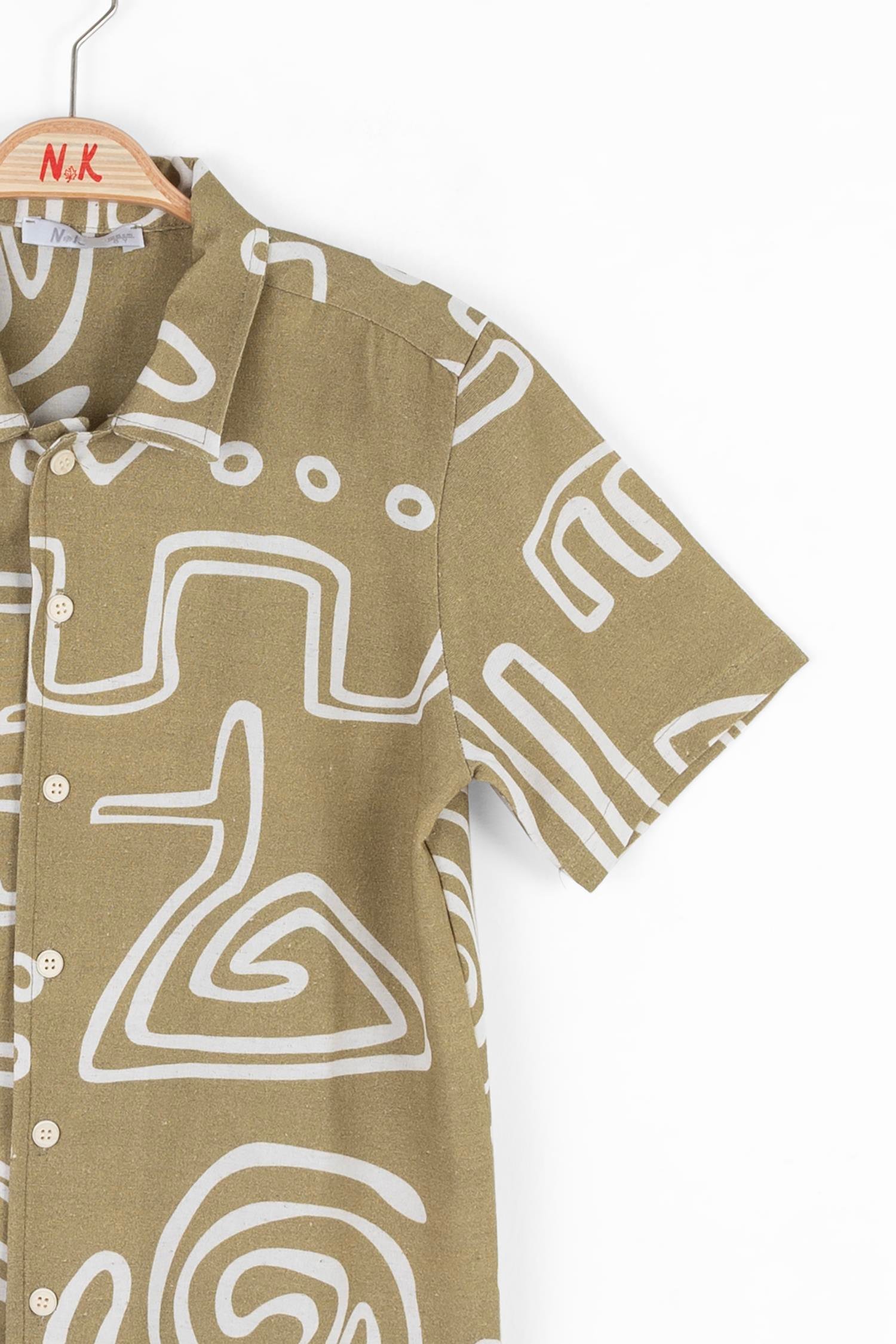 Nk Erkek Çocuk Turtle Gömlek 8-14 Yaş Yeşil