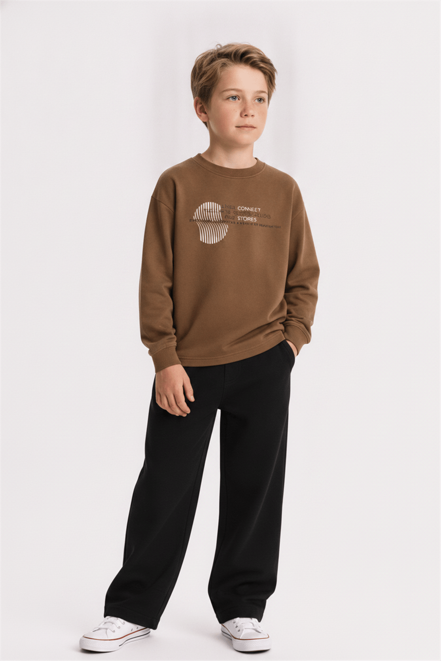 Nk Erkek Çocuk Wınd Sweat 8-14 Yaş Kahverengi