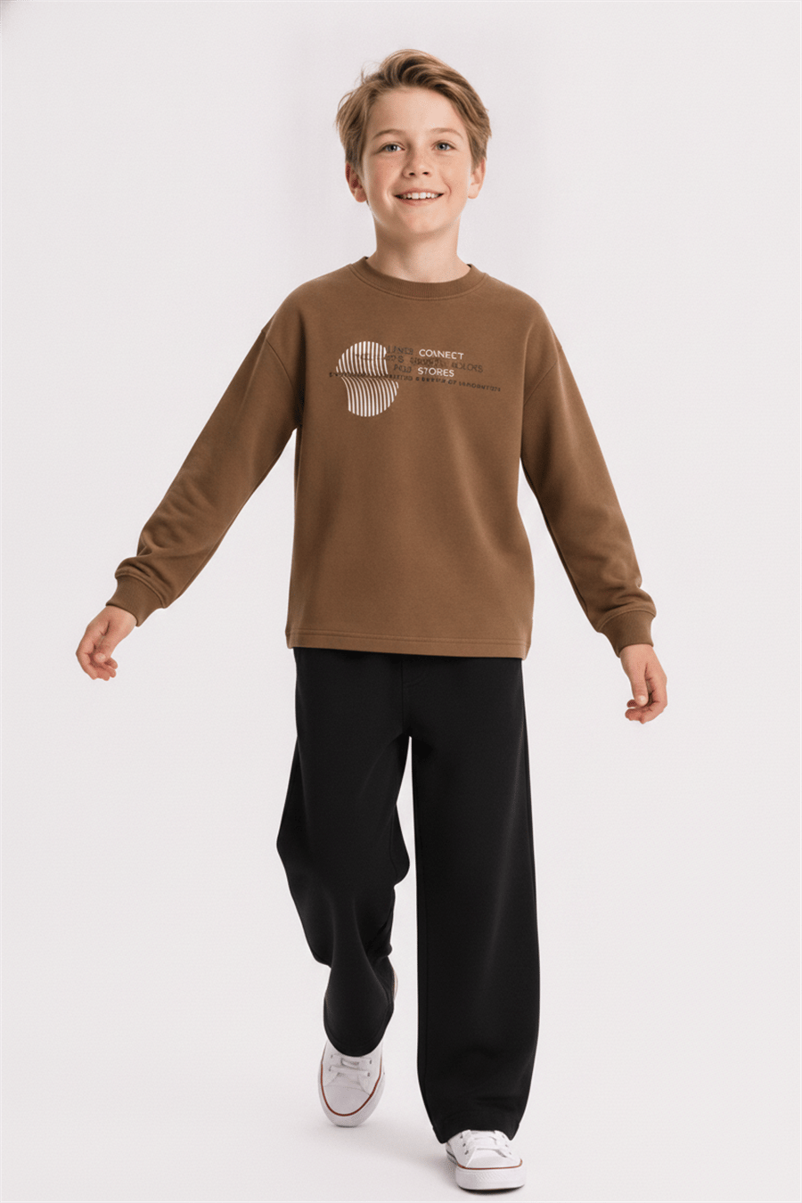 Nk Erkek Çocuk Wınd Sweat 8-14 Yaş Kahverengi
