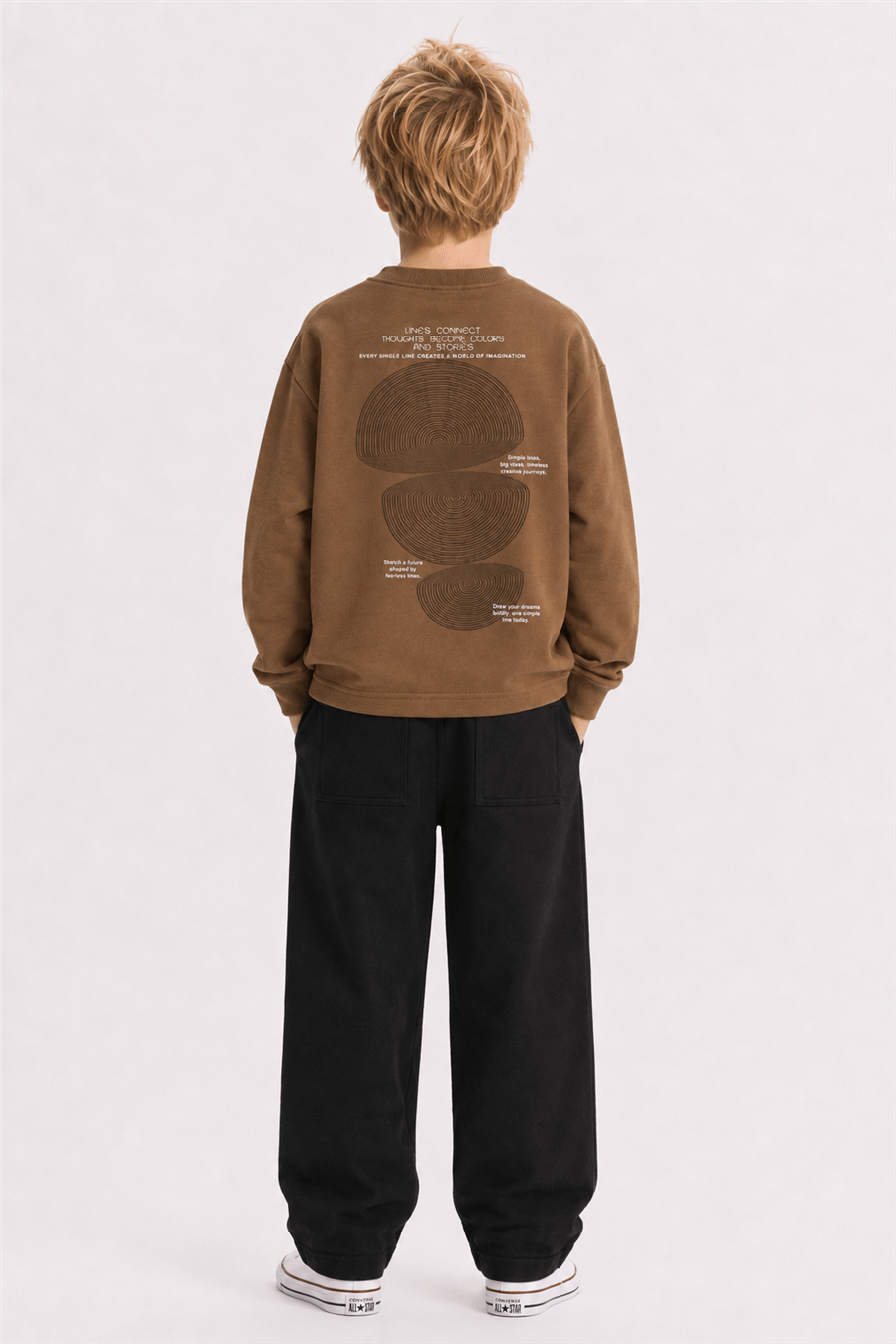 Nk Erkek Çocuk Wınd Sweat 8-14 Yaş Kahverengi