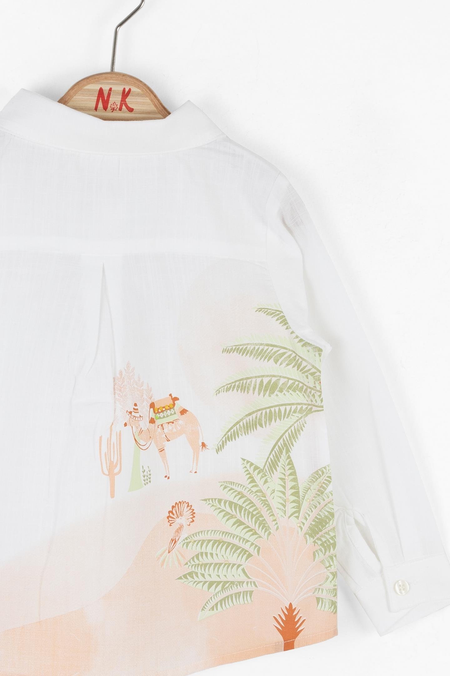 Nk Kız Bebek Arrakis Gömlek 1-4 Yaş Ekru