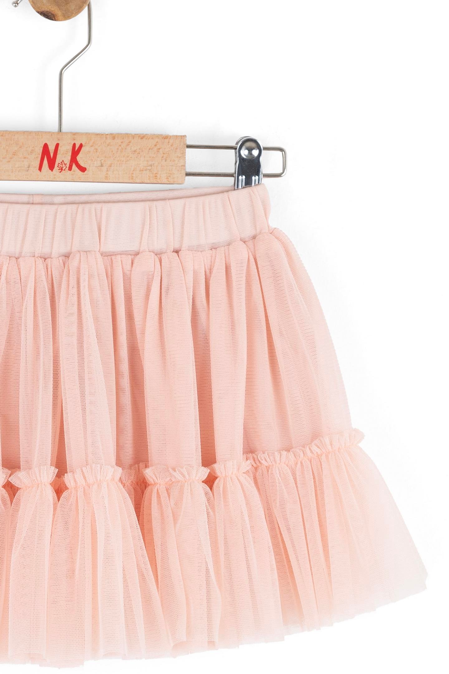 Nk Kız Bebek Barbie Etek 1-4 Yaş Somon