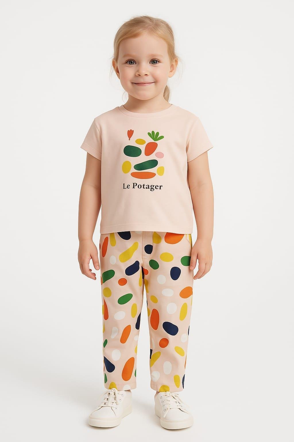 Nk Kız Bebek Clown Pantolon 1-4 Yaş Coral