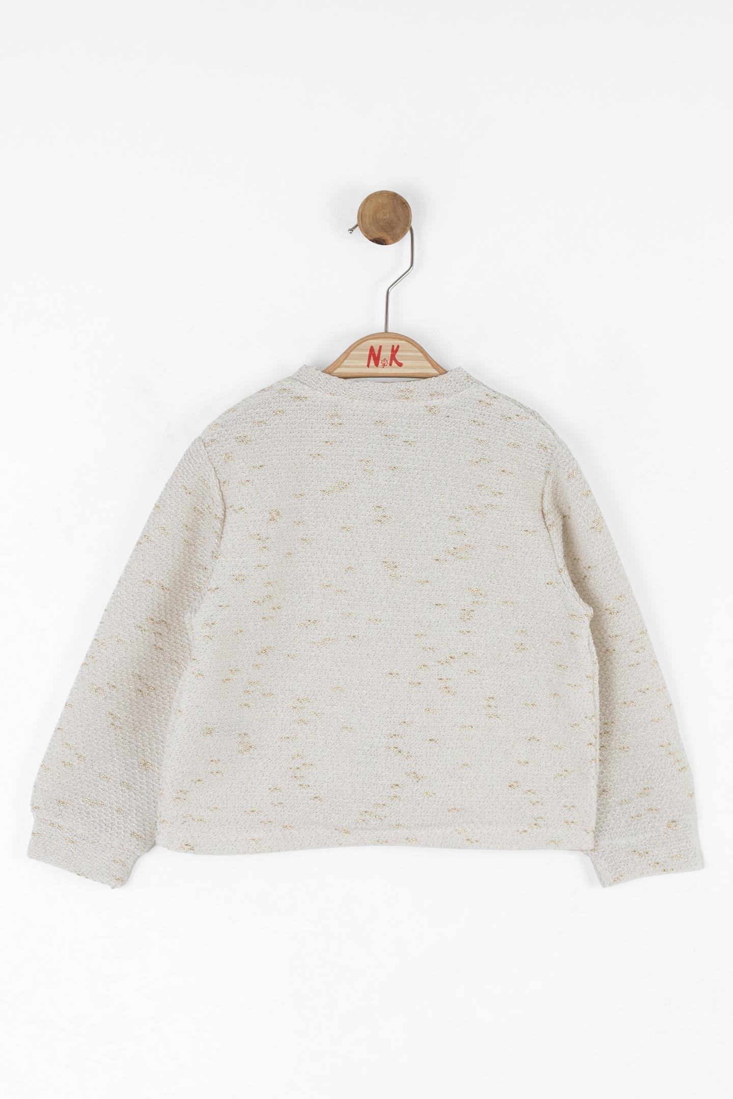 Nk Kız Bebek Glitter Hırka 1-4 Yaş Krem