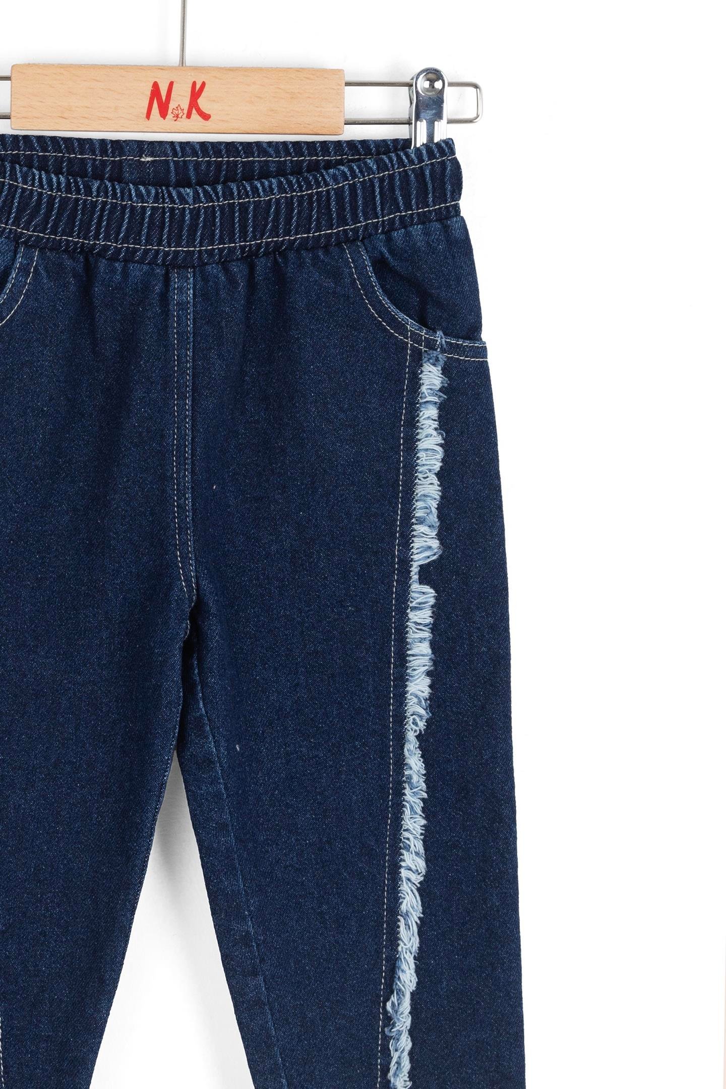 Nk Kız Bebek Jazz Denim Pantolon 1-4 Yaş Mavi