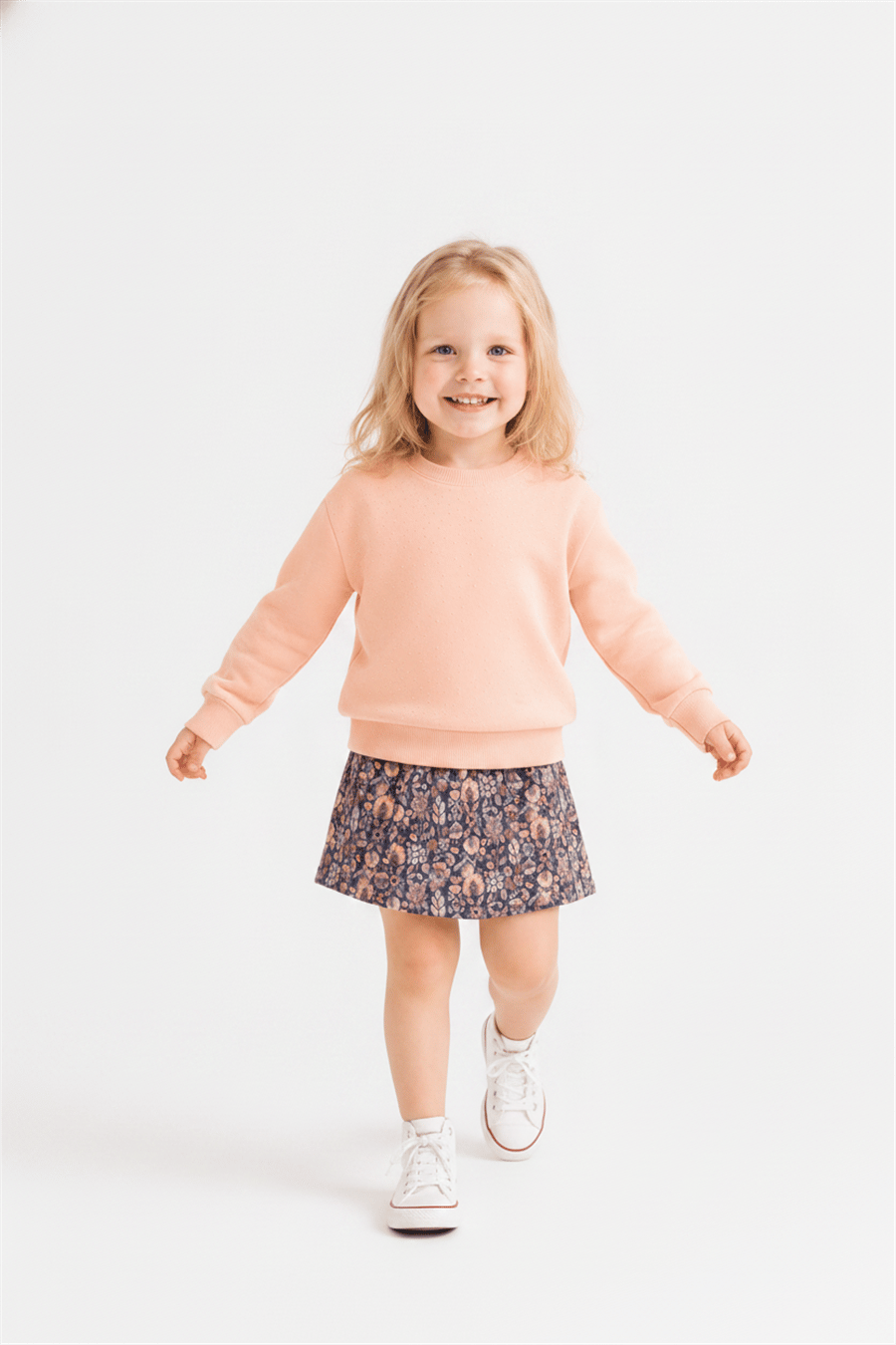 Nk Kız Bebek Kaftan Şort Etek 1-4 Yaş İndigo