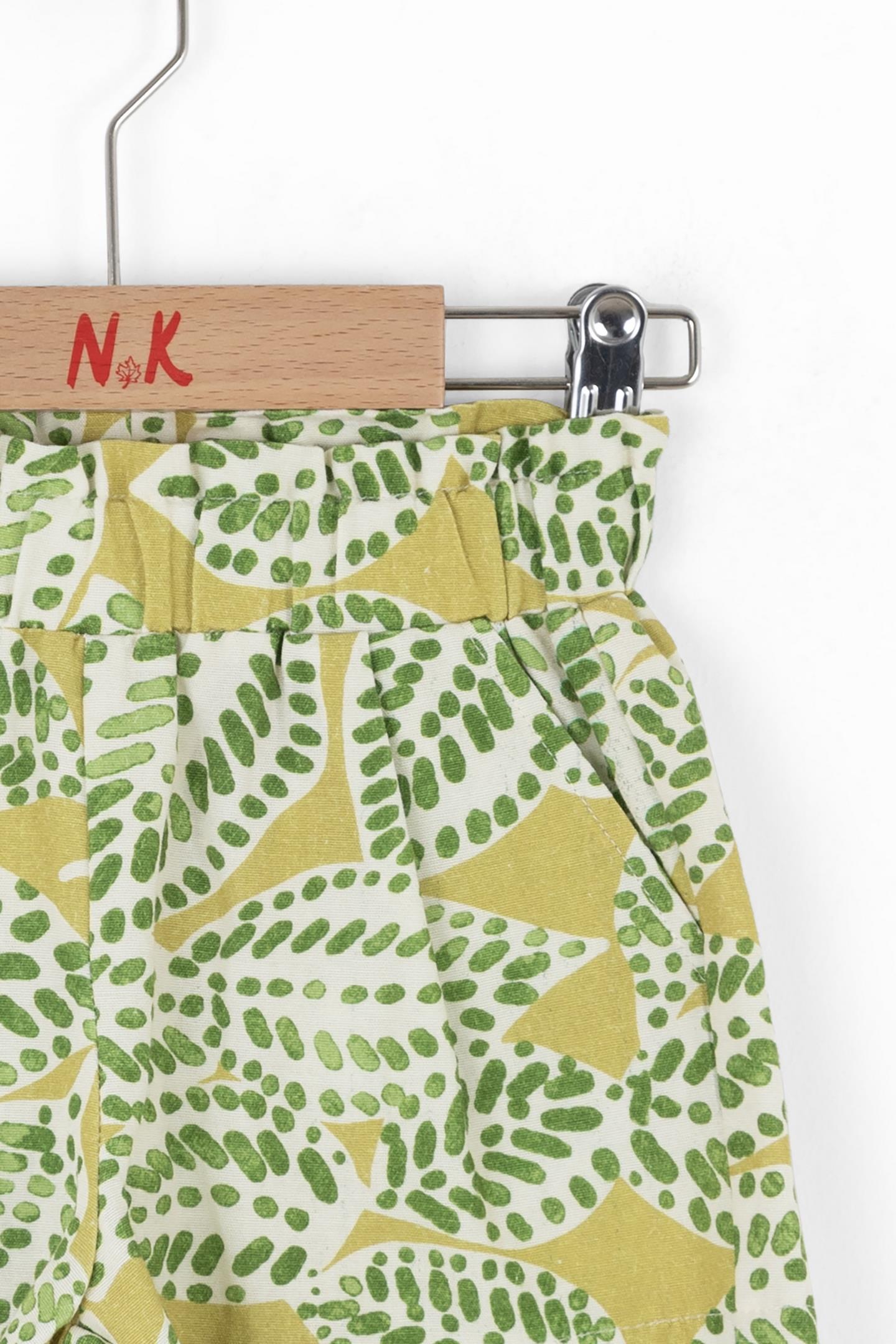 Nk Kız Bebek Leaf Şort 1-4 Yaş Yeşil