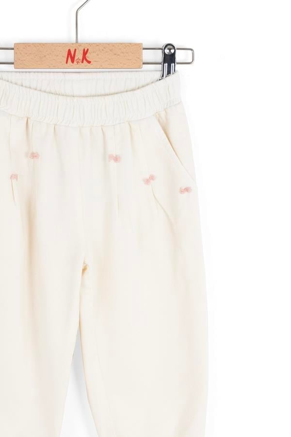 Nk Kız Bebek Little Pantolon 1-4 Yaş Krem