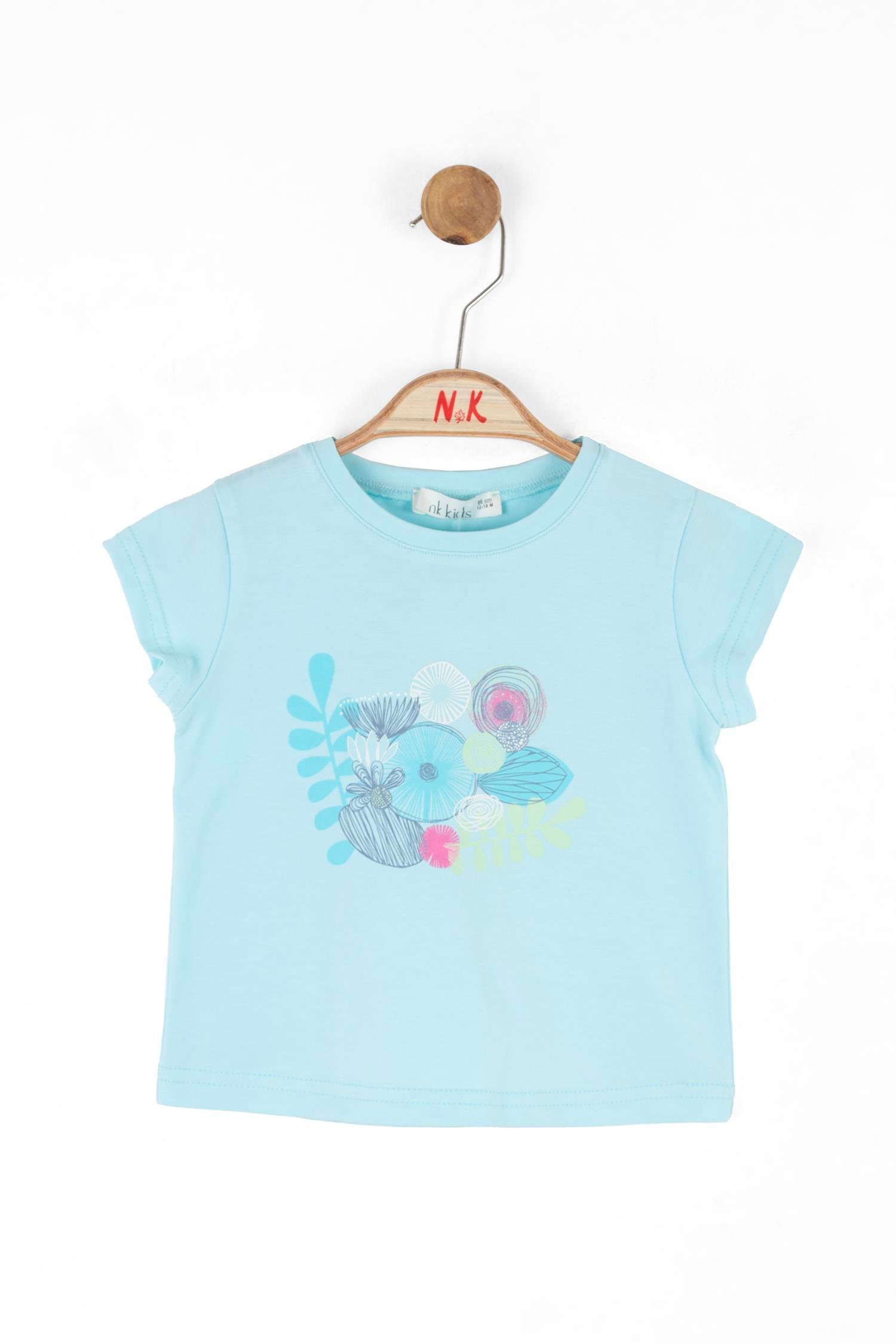 NK Kız Bebek Lotus Tshirt 1-4 Yaş Mavi