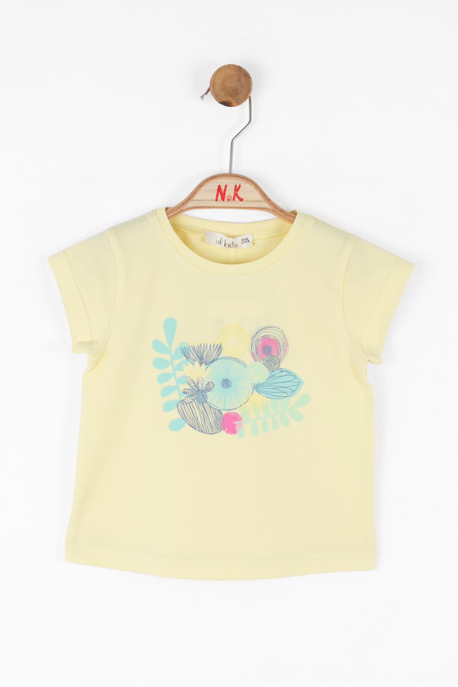 NK Kız Bebek Lotus Tshirt 1-4 Yaş Sarı