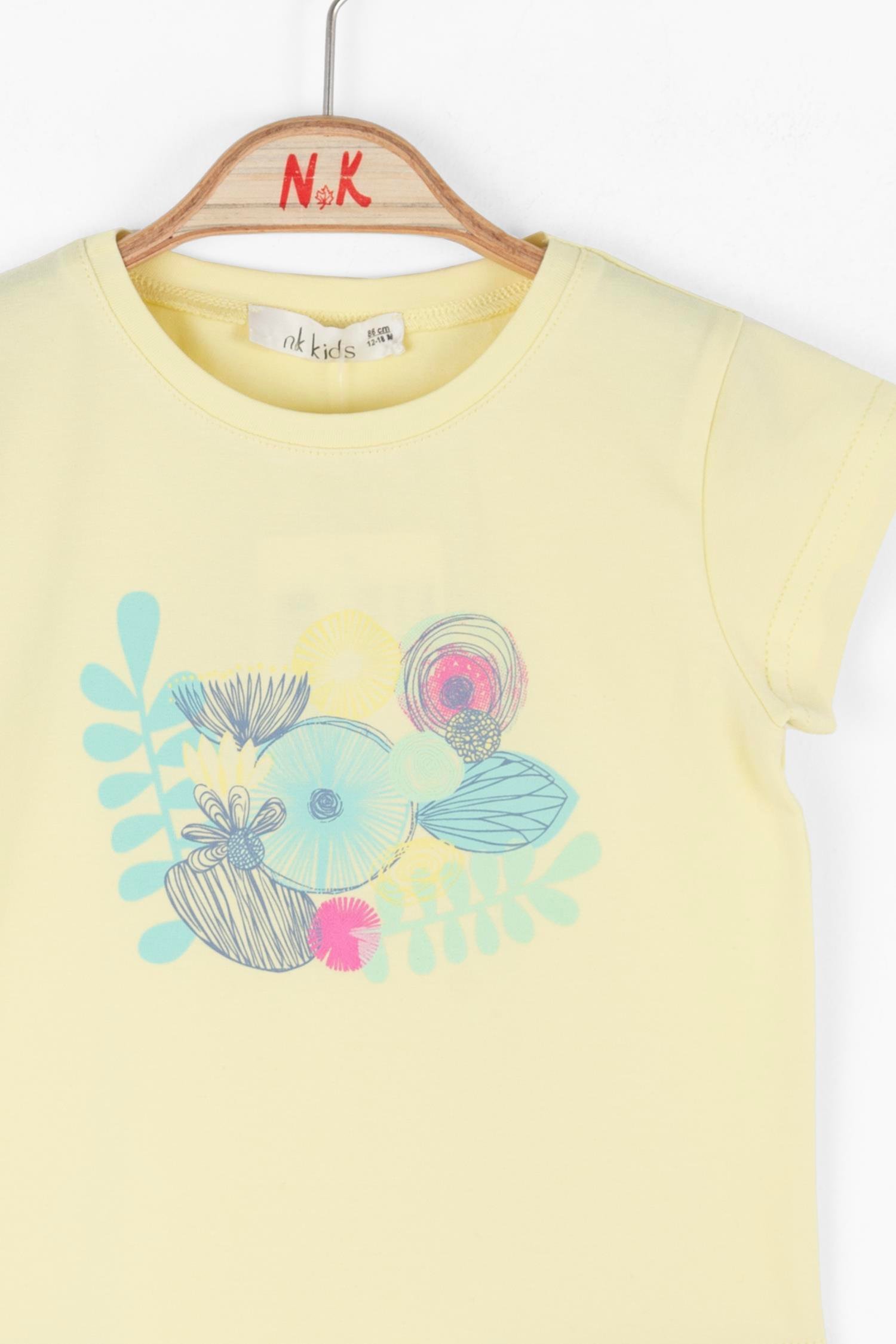 NK Kız Bebek Lotus Tshirt 1-4 Yaş Sarı