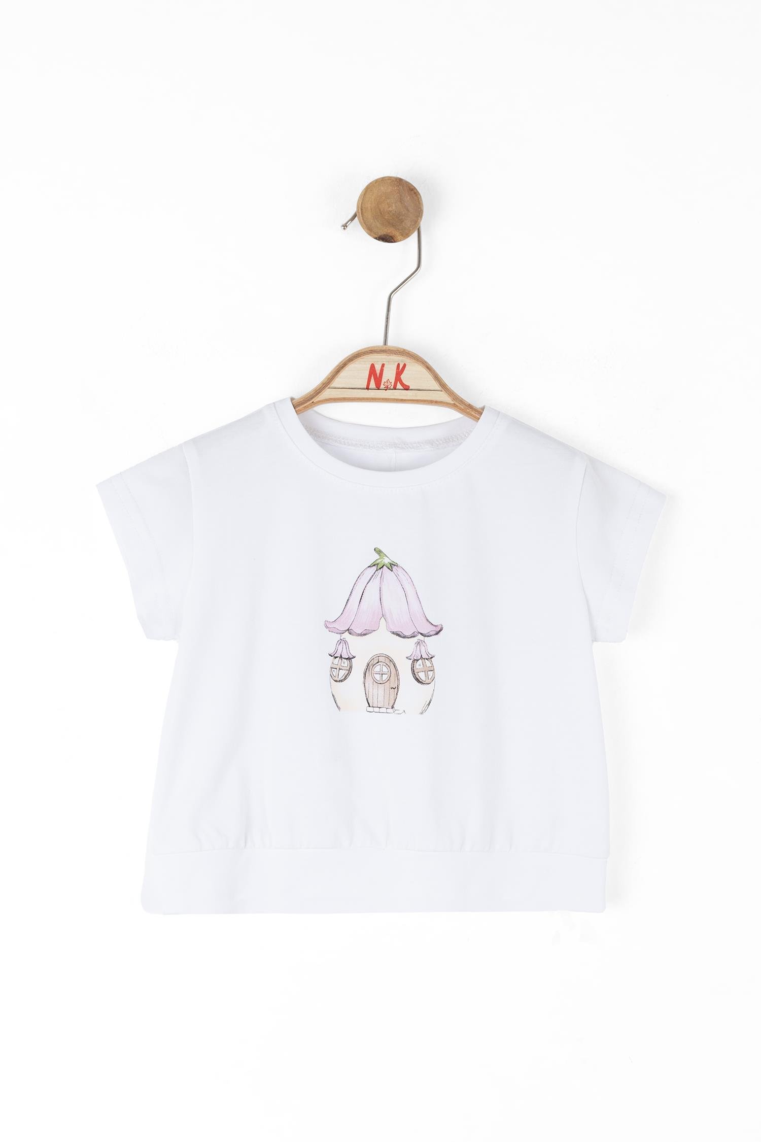 Nk Kız Bebek Magnolia House Tshirt 1-4 Yaş Beyaz