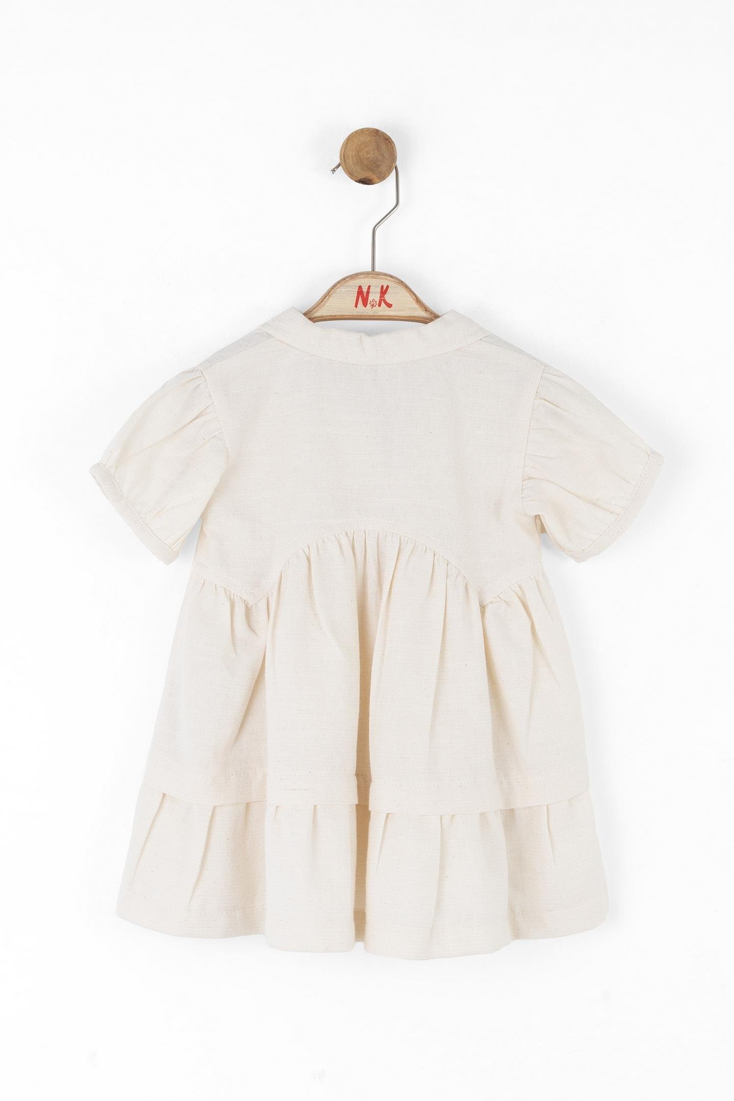 Nk Kız Bebek Marshmallow Elbise 1-4 Yaş Krem