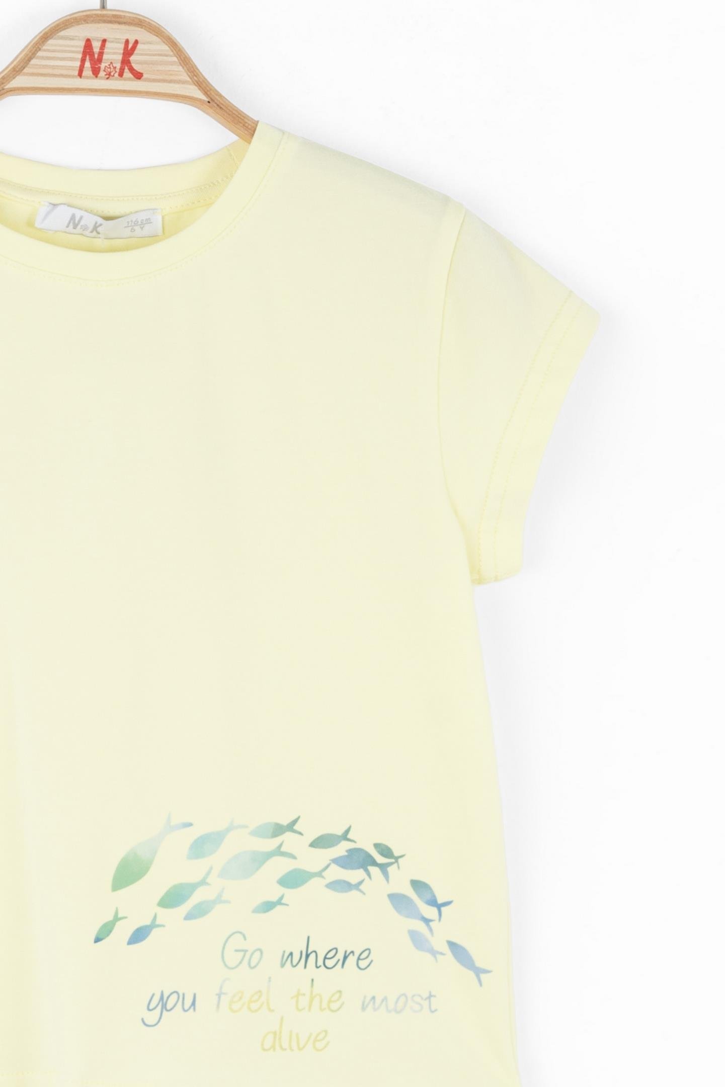 Nk Kız Çocuk Alıve Tshırt 4-8Yaş Sarı
