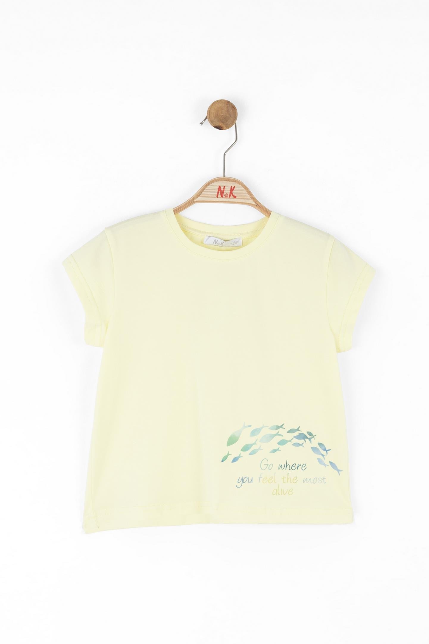 Nk Kız Çocuk Alıve Tshırt 4-8Yaş Sarı