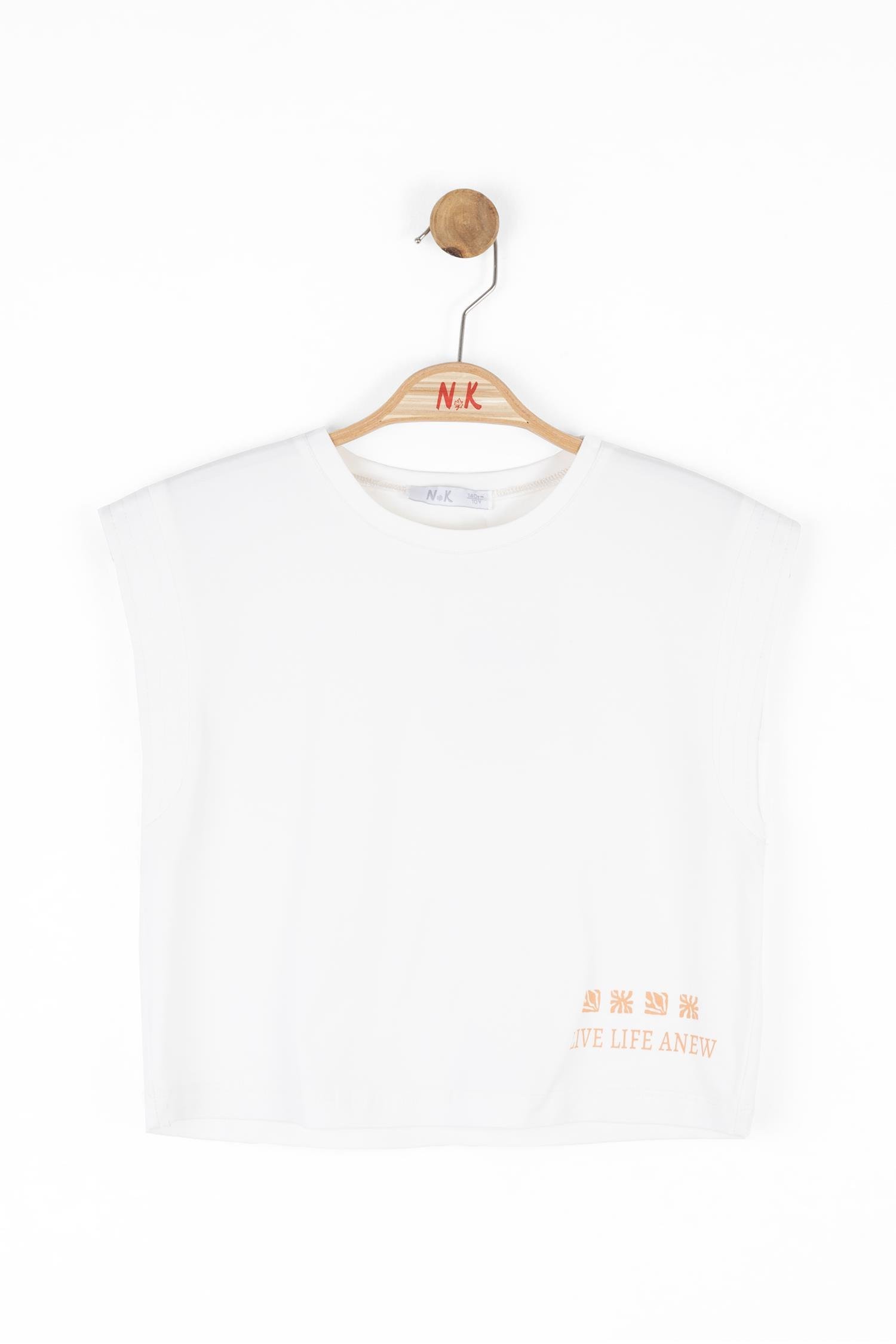 Nk Kız Çocuk Anew Tshirt 8-14 Yaş Ekru