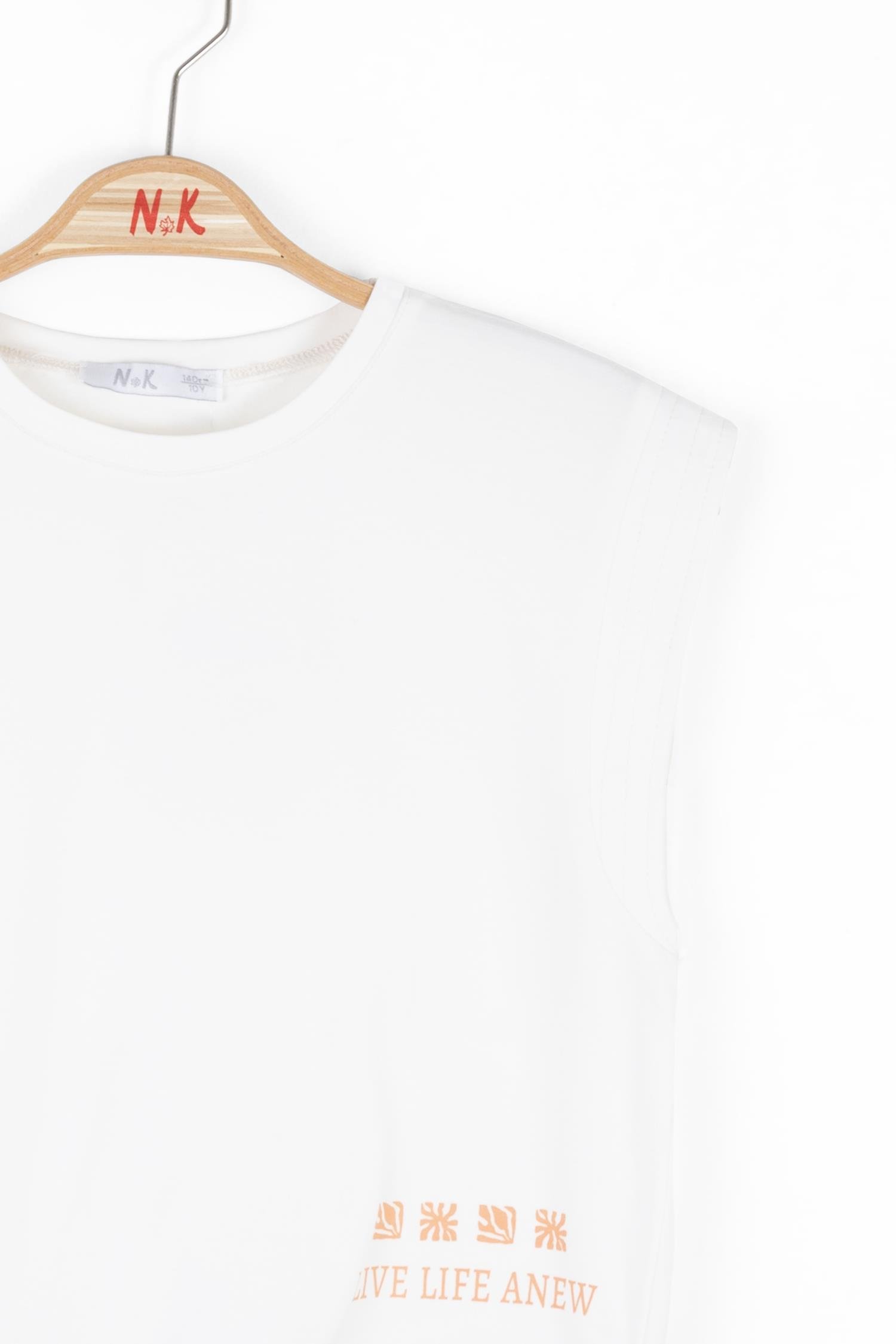 Nk Kız Çocuk Anew Tshirt 8-14 Yaş Ekru