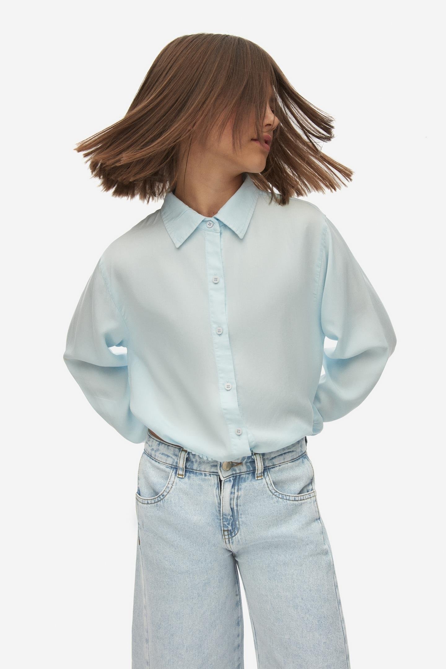 Nk Kız Çocuk Angel Gömlek 10-16 Yaş Mavi