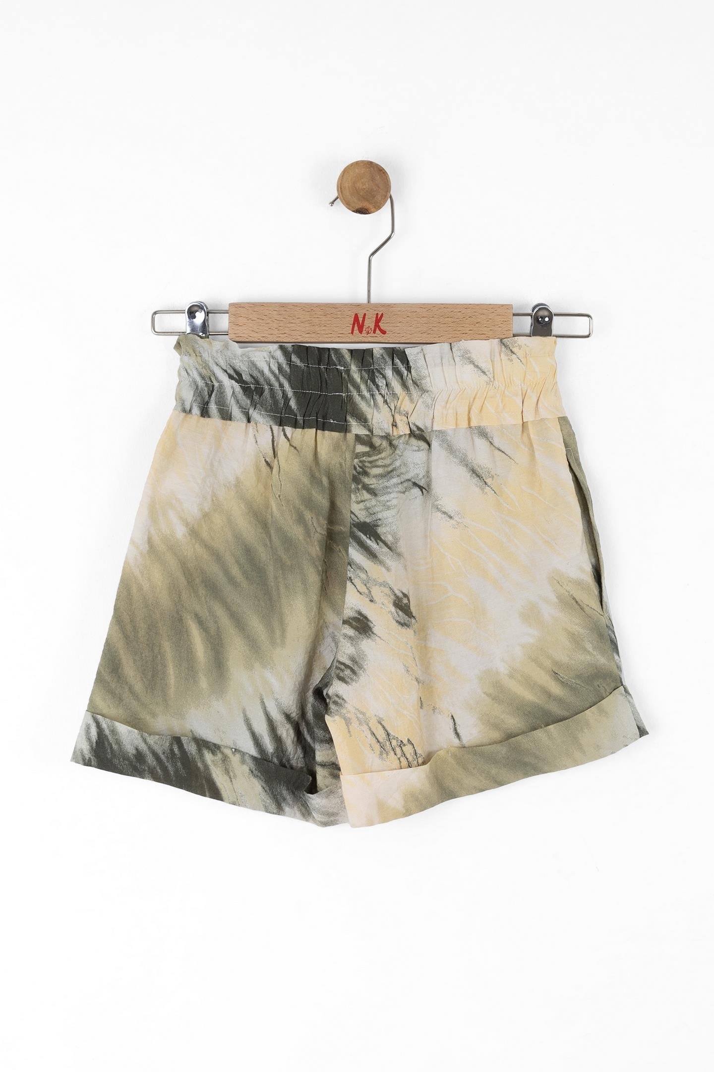 Nk Kız Çocuk Batik Şort 8-14 Yaş Haki