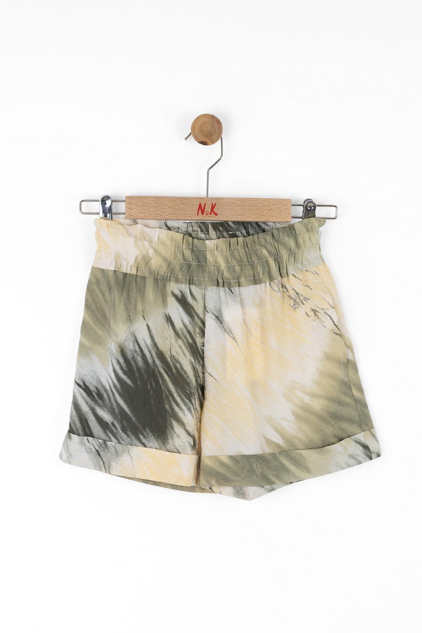 Nk Kız Çocuk Batik Şort 8-14 Yaş Haki