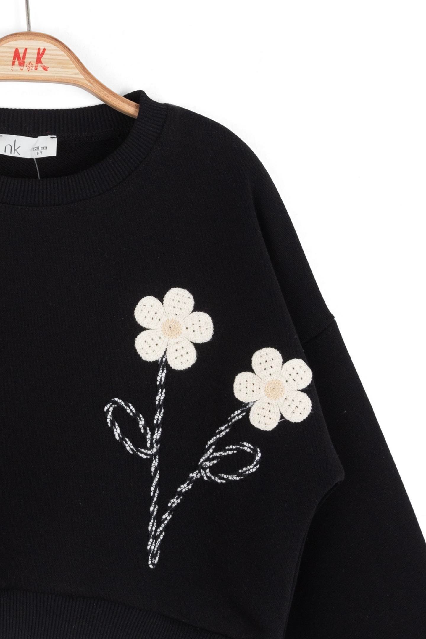 Nk Kız Çocuk Beverly Sweartshirt 8-14 Yaş Siyah