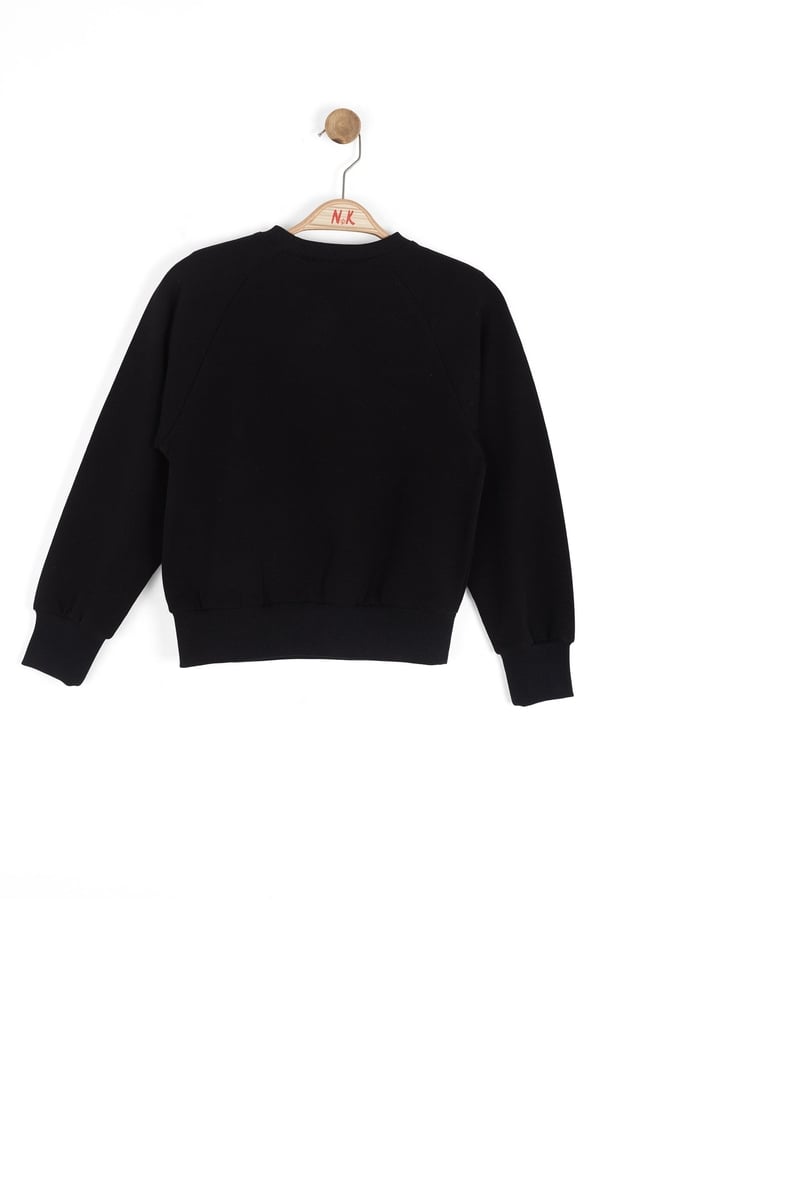 Nk Kız Çocuk Bow Sweatshirt 4-8 Yaş Siyah