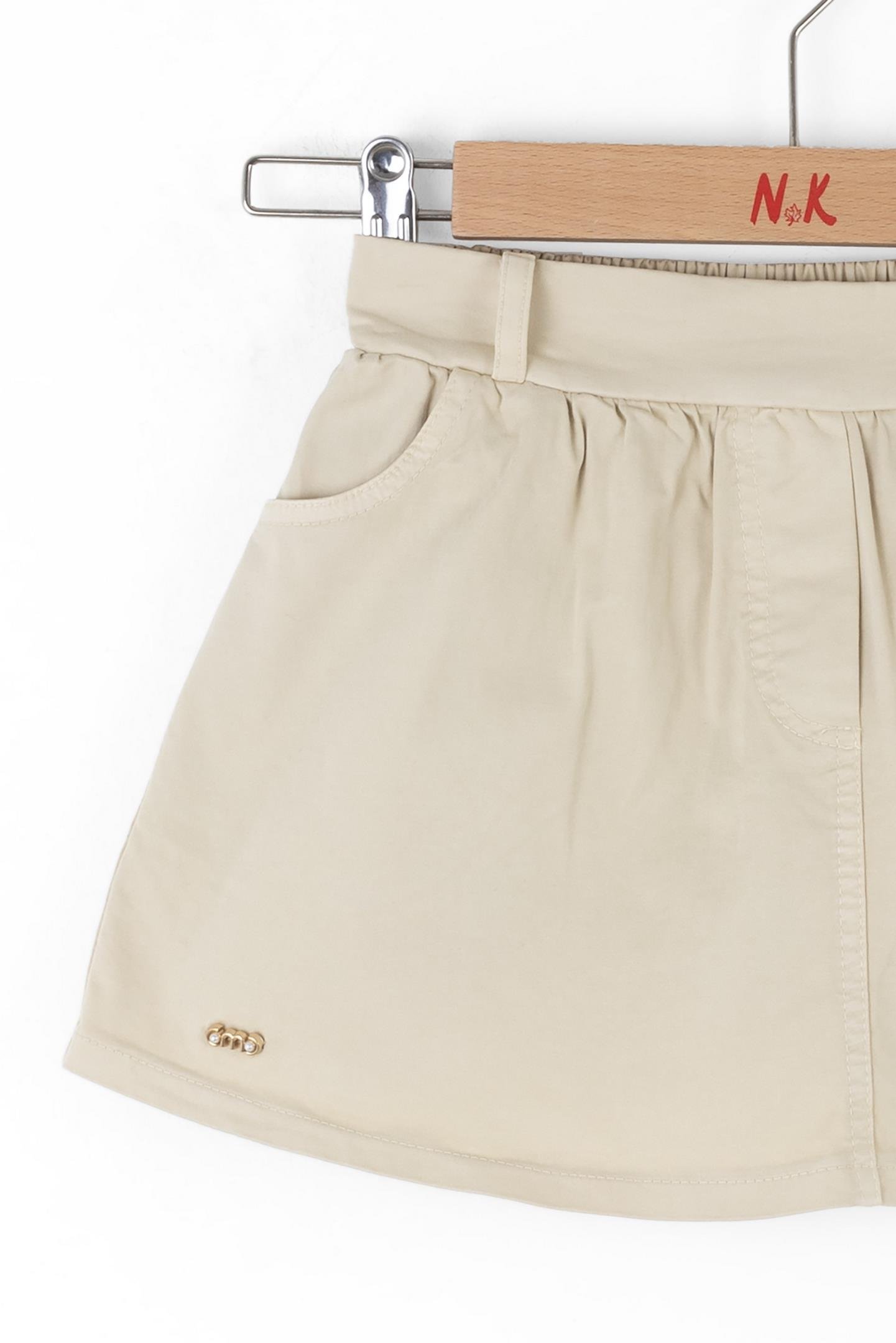 Nk Kız Çocuk Brush Etek 4-8 Yaş VİZON