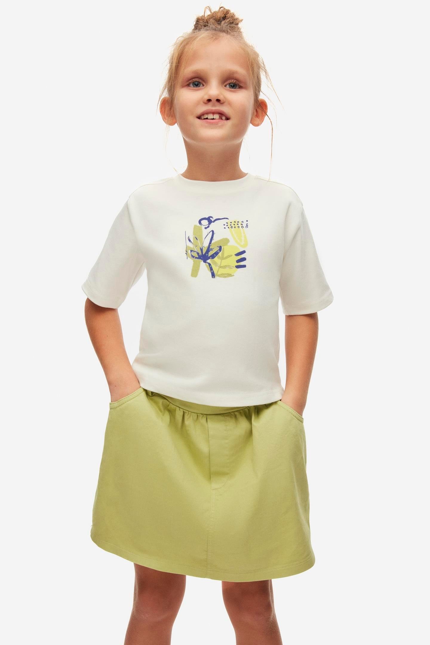 Nk Kız Çocuk Brush Etek 4-8 Yaş Yeşil