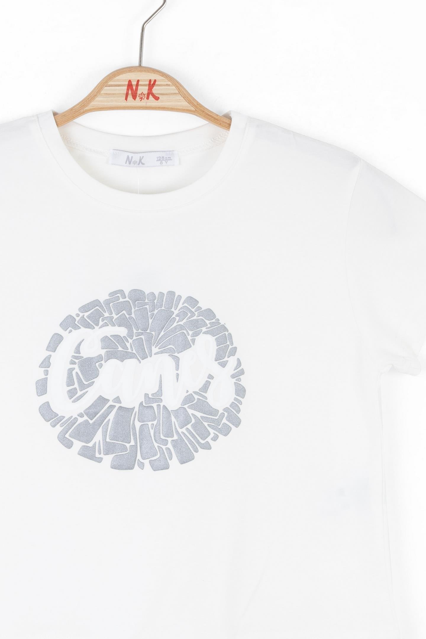 Nk Kız Çocuk Cannes Tshirt 8-14 Yaş Ekru