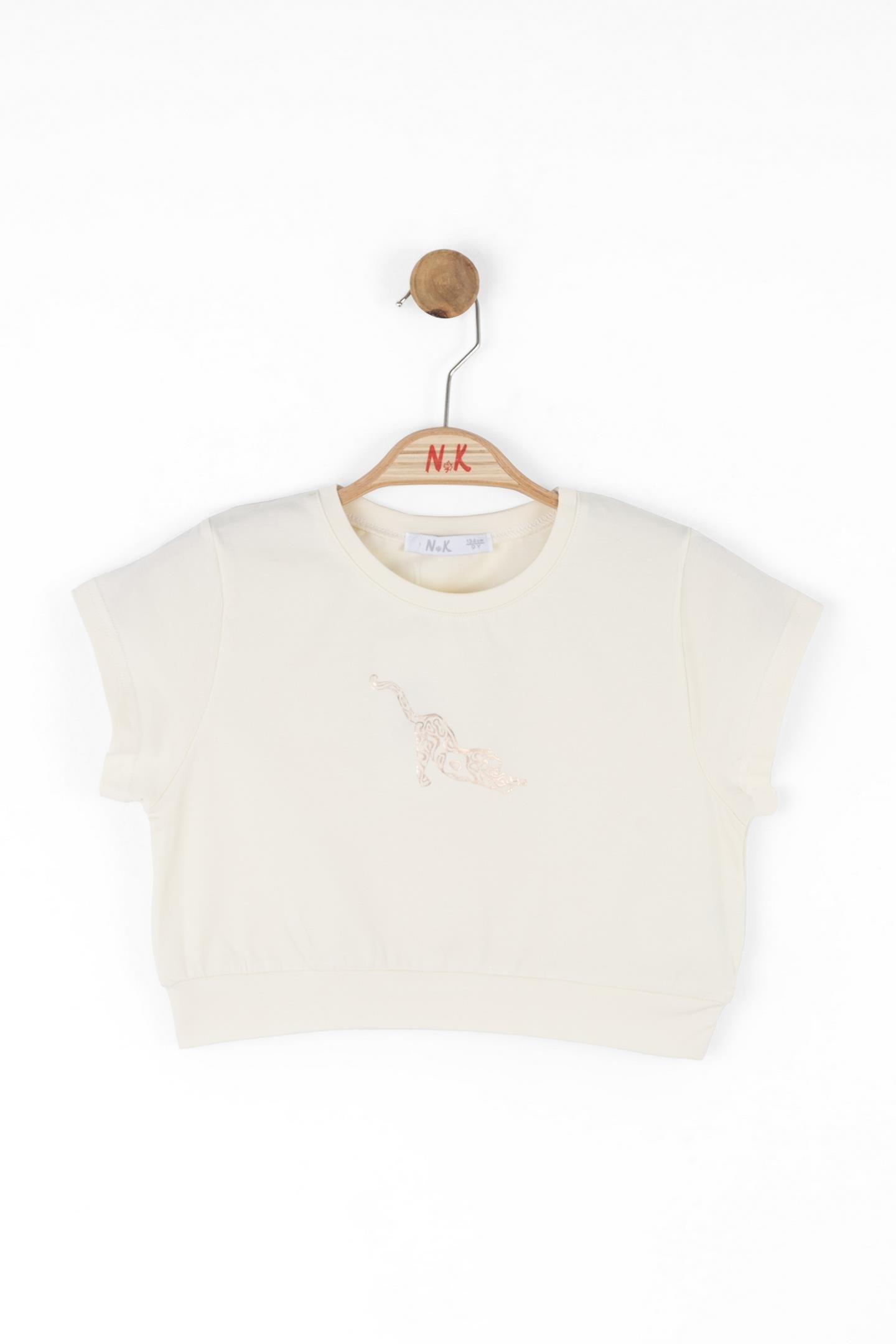 Nk Kız Çocuk Chıta Tshirt 8-14 Krem